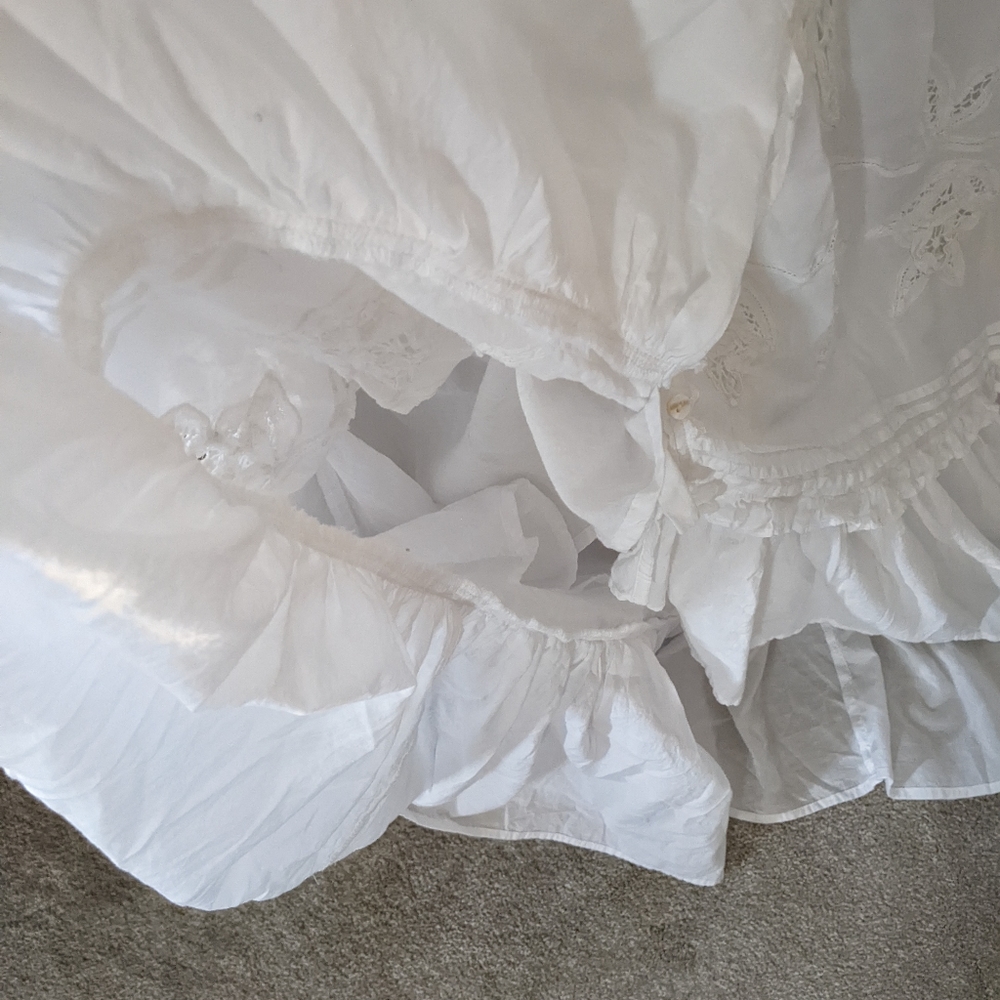 Cleobella White Eyelet V-Neck Midi Dress - Picture 10 of 16